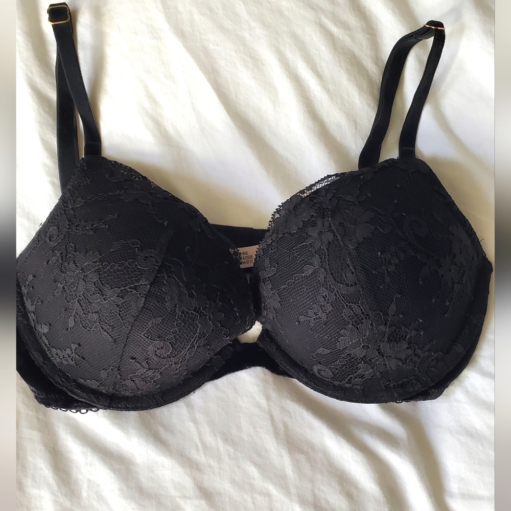 Victoria's Secret Dream Angel lace & velour  push up bra